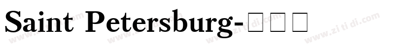 Saint Petersburg字体转换